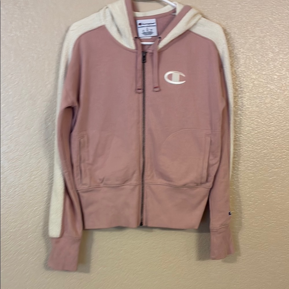 Champion Pink and Cream Hoodie